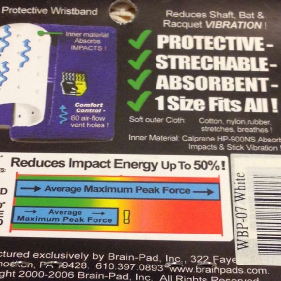 Two new Brain Pad unisex shock absorbing wristbands - Picture 2 of 6